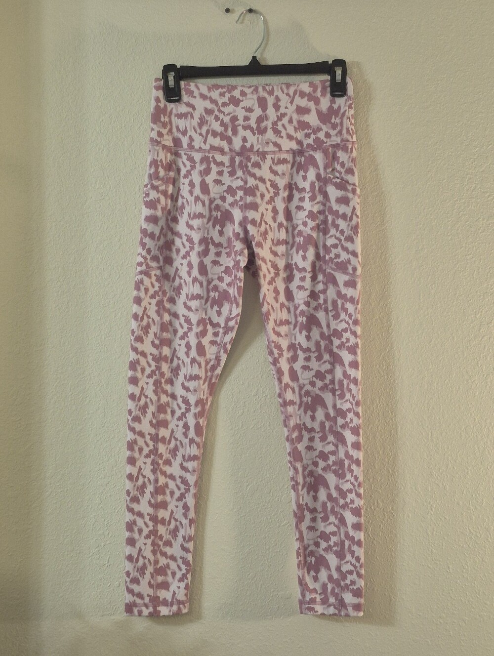 Fabletics Pink Leopard Print High-Waist Leggings